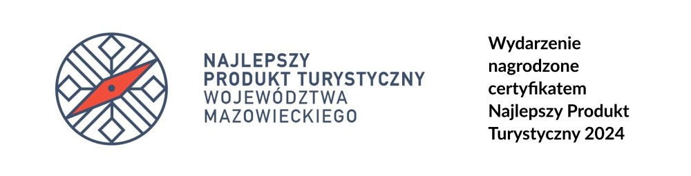 logotyp "Najlepszy Produkt Turystyczny Województwa Mazowieckiego"